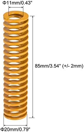 UXCELL 3D PRIMANTIA Mola de mola, 20 mm OD 90mm 5pcs Stampamento espiral Carga de carga de compressão molde