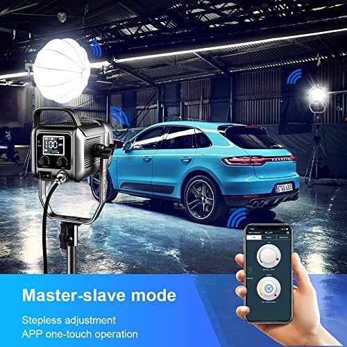 GVM 150W LED Vídeo Luz 2700k ~ 7500k Video Light Photography Studio Light Kit com Lantern Softbox & Stand, CRI97+TLCI97 com