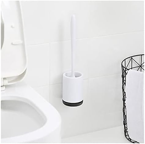 Escova de escova de vaso sanitário pincel, aaoclo tpr silicone pincel pincel de parede de parede mount base limpeza para vaso sanitário wc banheiro conjunto de acessórios