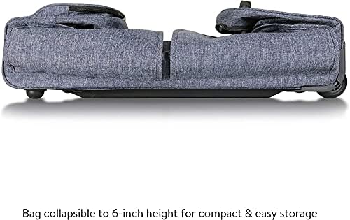 Mavii Rack de vestuário Rack de mochila bolsa colapsível de 28 polegadas, traje de viagem rolando bagagem vertical, cinza