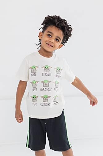 Guerra nas Estrelas ao Mandaloriano A Camiseta Athletic Criança Baby e Mesh Shorts Roupent Set Infant To Big Kid