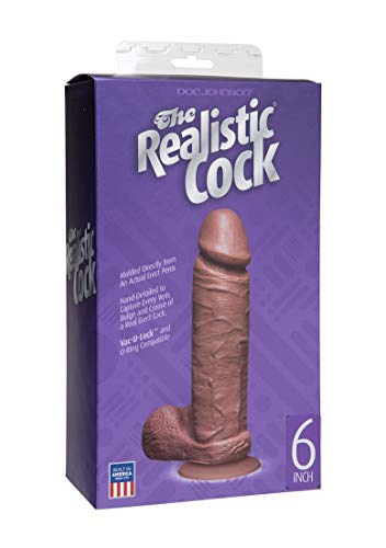 Doc Johnson Cock Realistic Brown 6