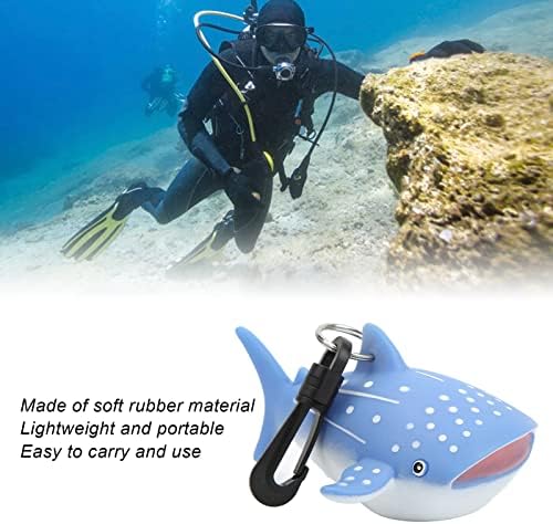 Alomejor Cartoon Fish Scuba Silicone Silicone à prova de capa Regulador de tampa de tampa com clipe Seguro estágio Acessórios protetores de proteção