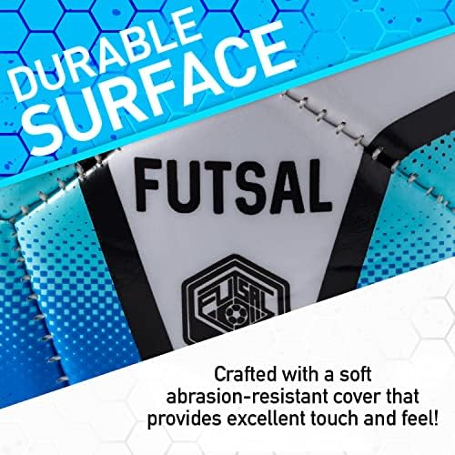 Franklin Sports Futsal Ball - Futsal Soccer Ball - Bola de futsal interno e externo