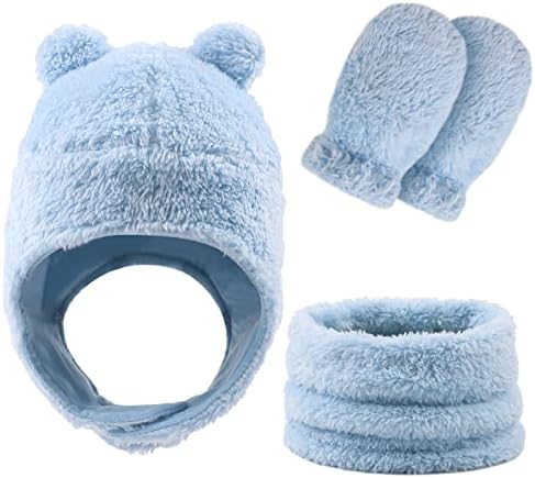 Lã de chapéu de bebê e luto de luto de inverno, lenço quente lenço quente ouvido os lenços de capa de flapa de ouvido para meninas