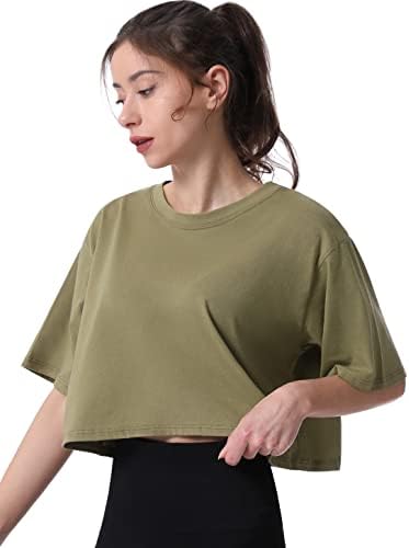 Camisetas de algodão de algodão feminina de pyro de piro aconchegante 4