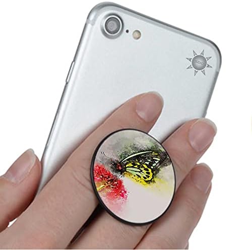 Aquarela Butterfly Phone Grip Cellphone Stand Se encaixa no iPhone Samsung Galaxy e mais
