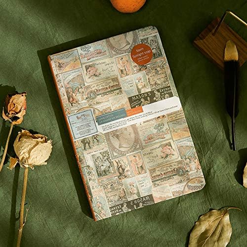 Revista de viagens notebook Vintage Retro Journal Note Book, Retro European Style Student Bloco de notas