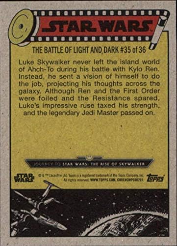 2019 Topps Star Wars Journey to Rise of Skywalker Green 89 O Grande Argole do Luke Skywalker Card