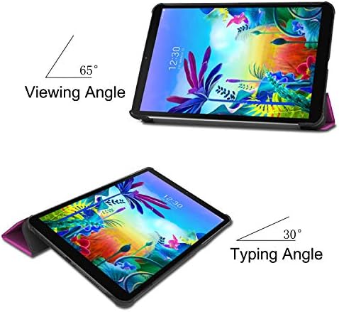 Gylint para LG G Pad 5 10.1 Caso, caixa inteligente Stand Stand Slim Lightweight Case Tampa para LG G Pad 5 10,1 polegadas Tablet 2019 Lançamento, Modelo: LM-T600L, T600L Purple