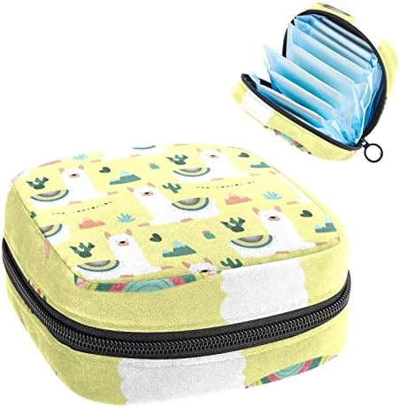 Bolsa de armazenamento de guardanapos sanitários, bolsa de kit de época para escola, bolsa menstrual da xícara, bolsa