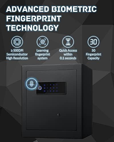 Jinxnobi 1,33 pés cúbicos Biométricos Biométrica Prinha