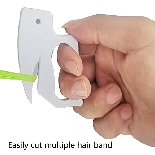 Cortador de gravata de cabelo, removedor de faixas de cabelo, removedor de borracha descartável Topsy Hair Tool Tool Tool