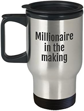Caneca de viagem milionária - Aço inoxidável isolado térmico Future Millionaire Coffee Caneca