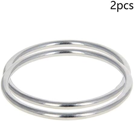 Bettomshin 2pcs m3x40mm 304 Soldado aço inoxidável o anéis de fivela 1,81 od x 1,57 id x 0,12 espessura de espessura O-rings