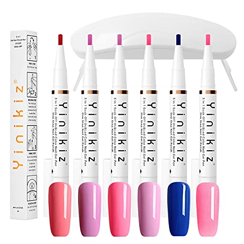 6pc Glue de cola de colada com lâmpada de unha LED UV, mini lâmpada de cura do secador de unhas para esmalte em gel,