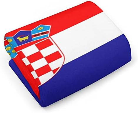 Toalha de panos da bandeira da Croácia 28,7 x13.8 face face fibra superfina toalhas altamente absorventes toalhas de mão