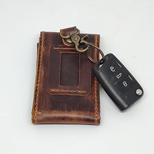 Caixa de coldre de couro em coldre para LG K40, capa de telefone de couro genuíno feita à mão, estojo de couro personalizado com