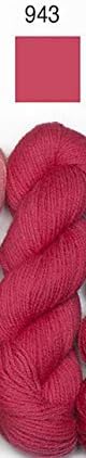 Paternayan Behithitel 3-Bly Wool Yarn-cor-943-cranberry-essa listagem é para 2 mini 8 yd skeins-ou pré-corte equivalente