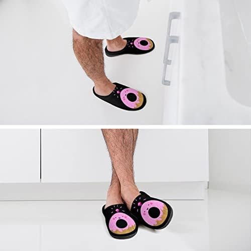 Diamond Donut Men Shoes de algodão que quente e não deslizam para casa para spa ao ar livre interno