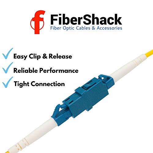 Fibershack - Kit de acoplador de fibra óptica para cabos ST, LC, SC, SC/APC. 4 estilos com 26 acopladores para cabos de patch de modo único e de modo múltiplo.