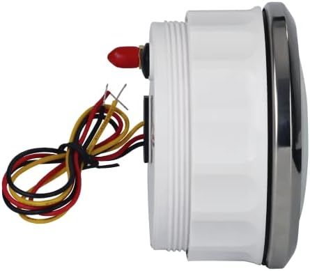 Motor Racing W Pro 85mm 3-3/8 GPS Speedômetro odômetro digital com sensor GPS 120 mph Dial preto à prova d'água LED branco para