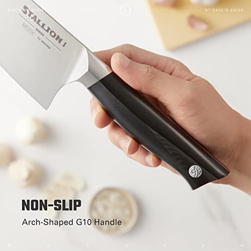 Conjunto de facas de faca de aço japonês de 3 a 8 polegadas, faca de chef de 6,5 polegadas e faca utilitária de cozinha/cozinha