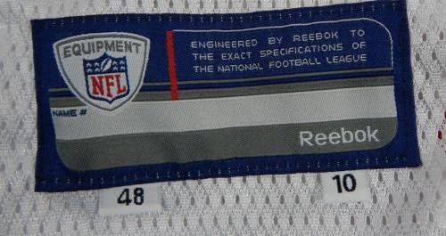 2010 San Francisco 49ers Blank Game emitiu White Jersey Reebok 48 DP24117 - Jerseys de Jerseys usados ​​na NFL não assinada