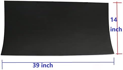 Labzhang Black Eva Cosplay de espuma, 1 pedaço de espuma artesanal de 2 mm, espuma de cosplay, 14 x 39 densidade ultra-alta 80 kg/m3