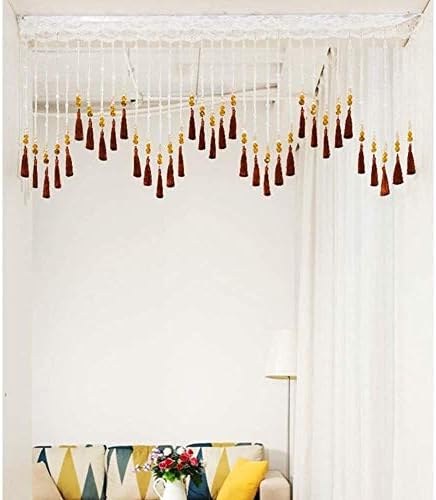 Cortina de contas, cortina de porta, 35 fios cortinas de porta de miçangas para portas Cortina de cordão de madeira