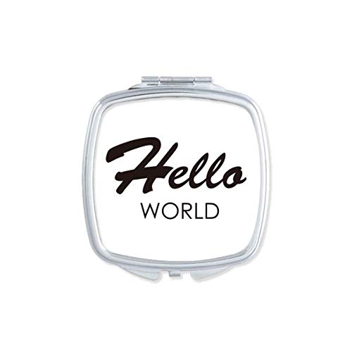 Interface do programador Hello Hello World Mirror Portátil Compact Pocket Maquia