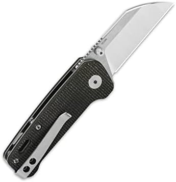 Qsp faca mini faca de bolso pinguim, lâmina 14c28n com escamas de alça de variantes, tamanho pequeno para transporte diário