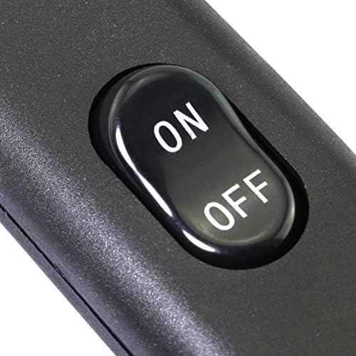 Encontro de botão de botão de botão preto de excelência em linha em linha interruptor de cabo de alimentação para a lâmpada da mesa de mesa Lâmpada de cama de luz 6a 250V