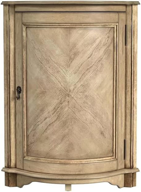 Butler Specialty Company Durham Wood Corner Accent Cabinet - Beige