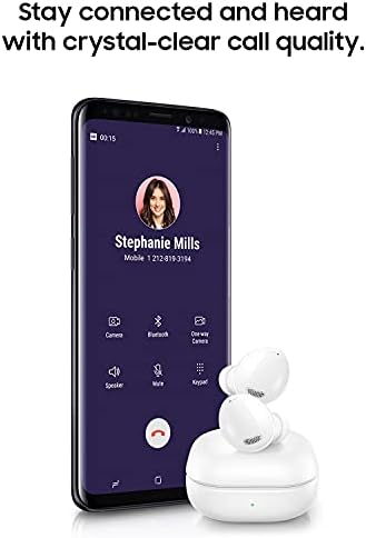 Samsung Galaxy Buds Pro verdadeiro sem fio Bluetooth fones de ouvido com cancelamento de ruído, estojo de carregamento, som de qualidade, resistência à água, duração longa da bateria, controle de toque, versão dos EUA, branco