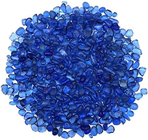 Seewoode ag216 50g 7-10mm azul de cascalho azul colorido de cristal buda aquário pedras decoração de pedras e minerais presentes