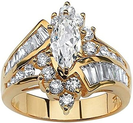 Anéis de coquetel, Wytong Moda Hand Jewelry Cut Diamond Anniversary Ring Jewelry Gift