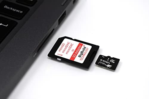 TECNOLOGIA BIGBUILD 128 GB Ultra Fast 100MB/S U3 MicroSDXC Card para Samsung Galaxy A01/A01 Core, A02/A02S, A03/A03S/A03 CELE CELO