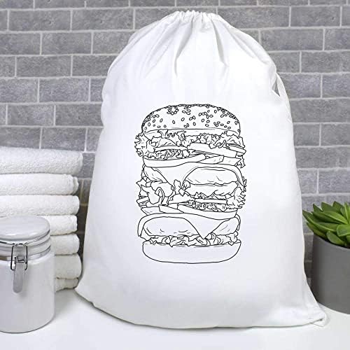Azeeda 'alto hambúrguer' lavanderia/bolsa de lavagem/armazenamento