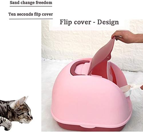 Piaoling extra grande desodorante anti -respingo desodorante mesa de areia de gato bacia de ninhada de gato suprimentos de gato totalmente fechados
