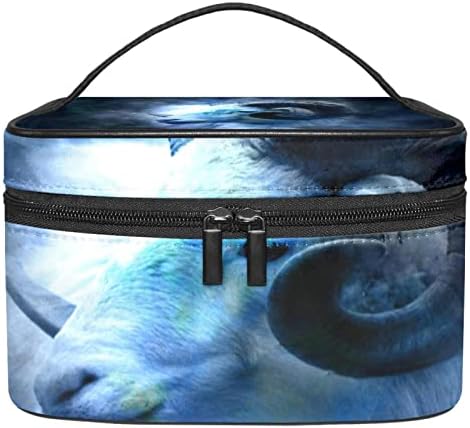 Bolsa de maquiagem de viagem, Astrologia Horoscópica Capricórnio Zodíaco Grande bolsa cosmética Make Up Organizer Multi Function Case