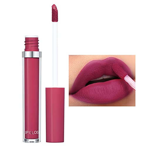 12 Color Lip Gloss Non Stick Cup não desbota Velvet Lipstick Lip Lipstick Lipstick Soft Waterspert During Lip Glaze High Pigmment Lipstick Cosmetics