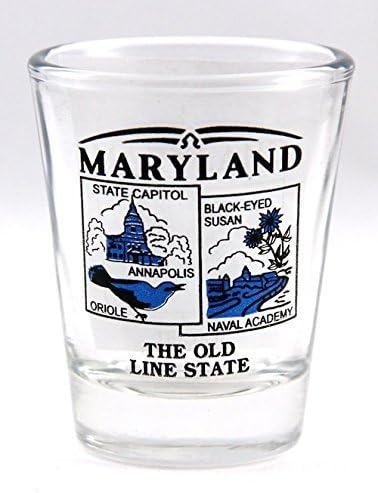 Cenário do estado de Maryland Blue New Shot Glass