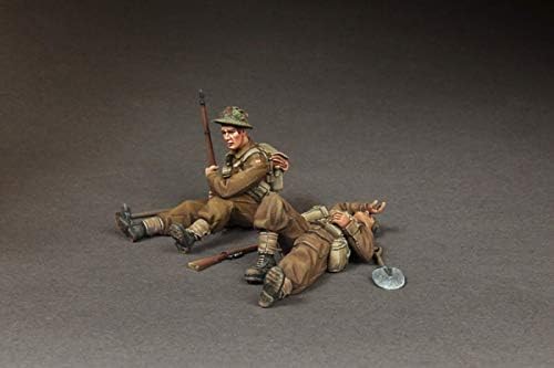 Goodmoel 1/35 WWII British Soldier Rest Resina Soldado Modelo Kit/Soldado Desmonte e Soldado Miniatura/TX-3093