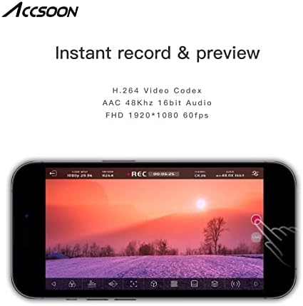 Adaptador de captura de vídeo da ACCSOON BEIGHE HDMI para USB C para iPhone e iPad, suporta 1080p 60fps Video e Monitoramento/Streaming/Recordamento