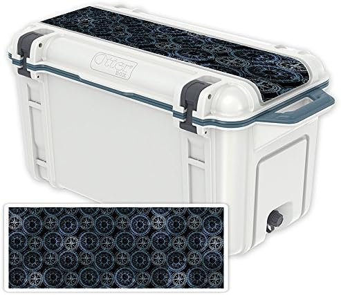 MightySkins Skin Compatível com otterbox Venture 65 QT Cooler tampa - Tile de bússola | Tampa protetora, durável e exclusiva do encomendamento de vinil | Fácil de aplicar | Feito nos Estados Unidos