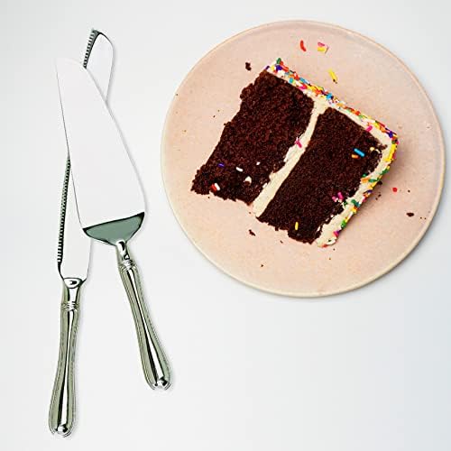 Creative Gifts International Westwood Cake Knife and Server/LIFTER Conjunto, acabamento níquel polido não esgotado, design