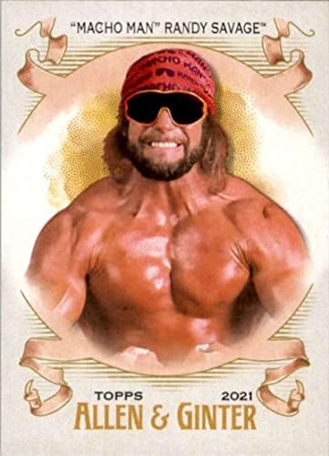 2021 Topps Heritage WWE Allen e Ginter Ag-14 Macho Man Randy Savage Wrestling Card
