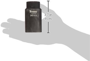 Titan 15336 36mm 1/2 Drive 6 pontos Eixo de porca, 1 pacote
