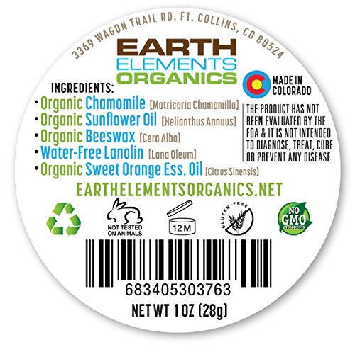 Elementos da Terra Organics Balm Sweet-Orange-Hidratante. Pele radiante e equilibrada. Lábios, rosto, mãos. Crianças seguras.
